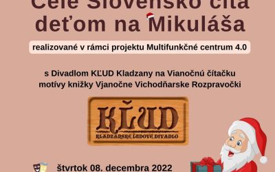 Celé Slovensko číta deťom na Mikuláša s divadlom KĽUD