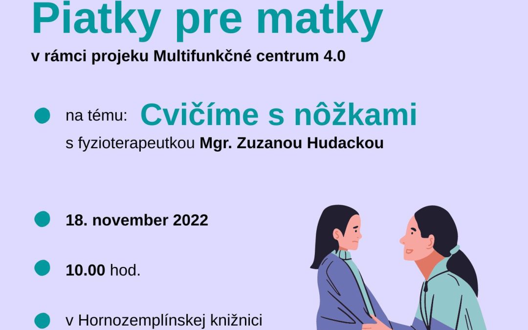 Piatky pre matky – Cvičíme s nôžkami