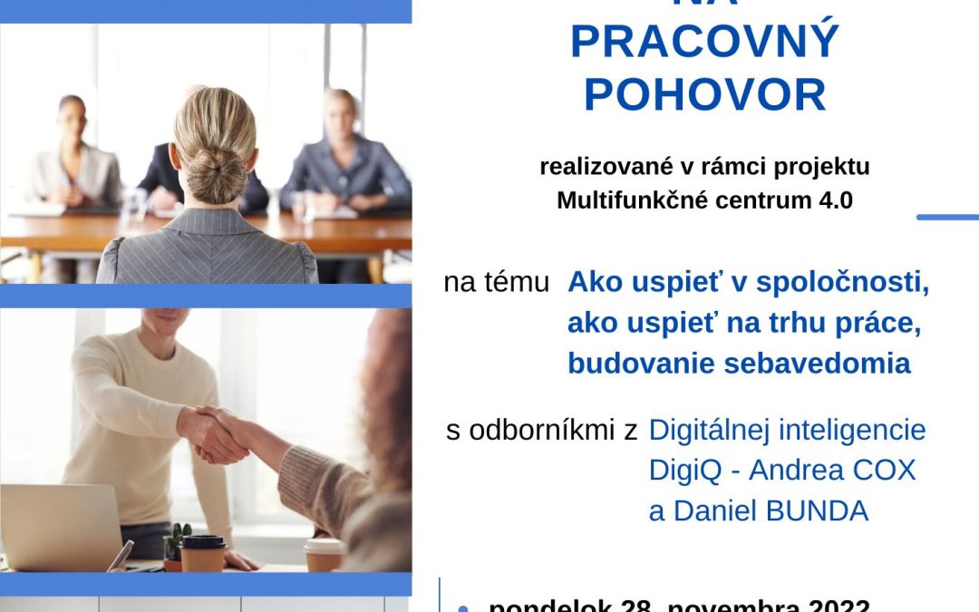 Príprava na pracovný pohovor na tému Ako uspieť v spoločnosti