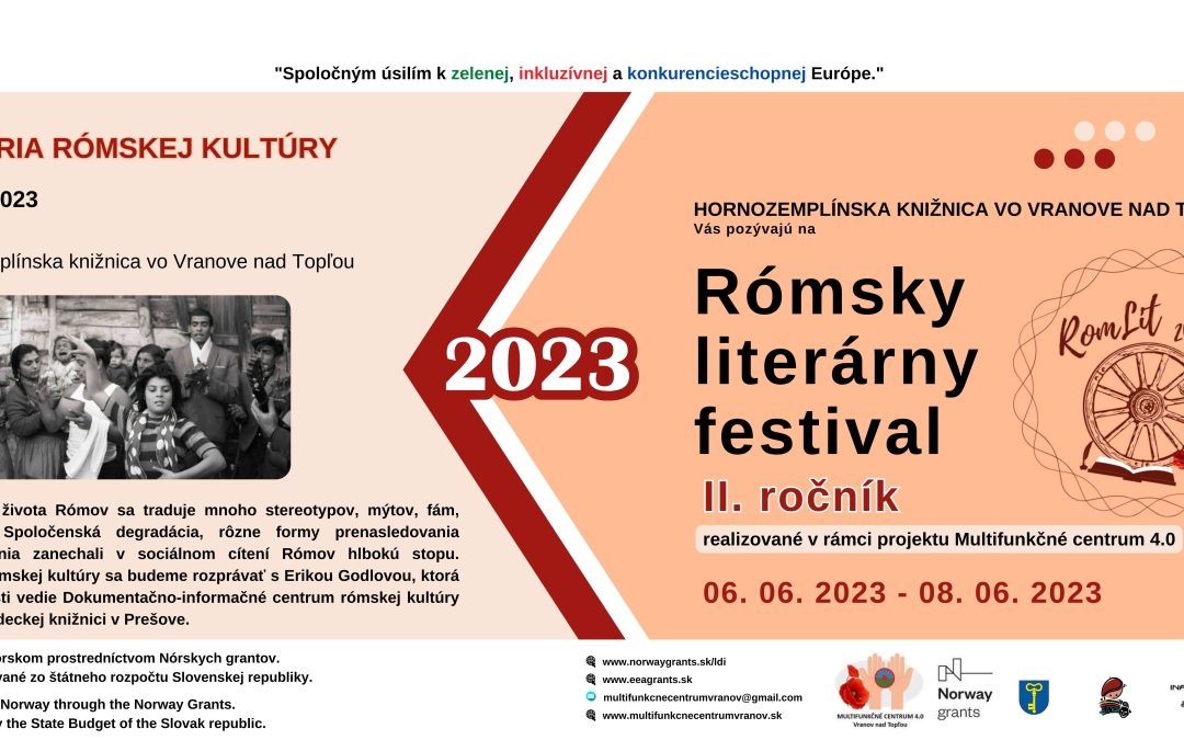 RomLIT 2023 prinesie históriu a literatúru počas 2. festivalového dňa