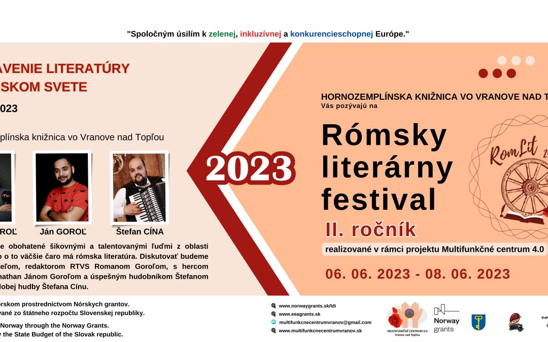 RomLIT 2023 veľkolepo odštartuje 1. dňom