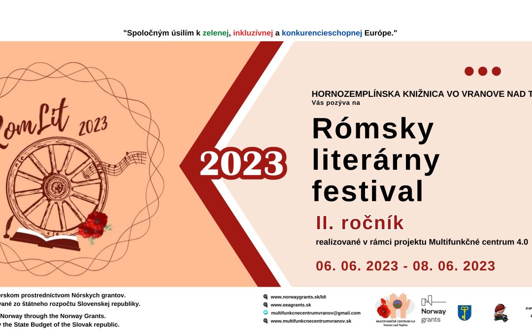 Pozývame na II. ročník Rómskeho literárneho festivalu RomLIT